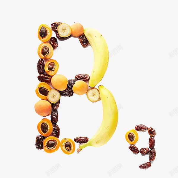 维生素水果字母B创意png免抠素材_88icon https://88icon.com 创意 字母 字母B 水果 艺术字 英文字母 设计 食物