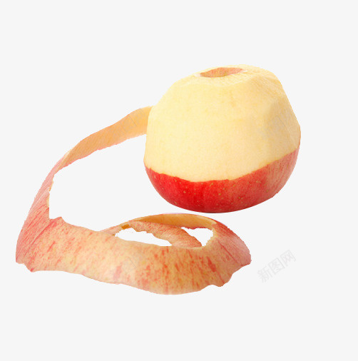 削了一半皮的苹果png免抠素材_88icon https://88icon.com 产品实物 健康 水果 红色 苹果 苹果核 苹果皮 营养 食物