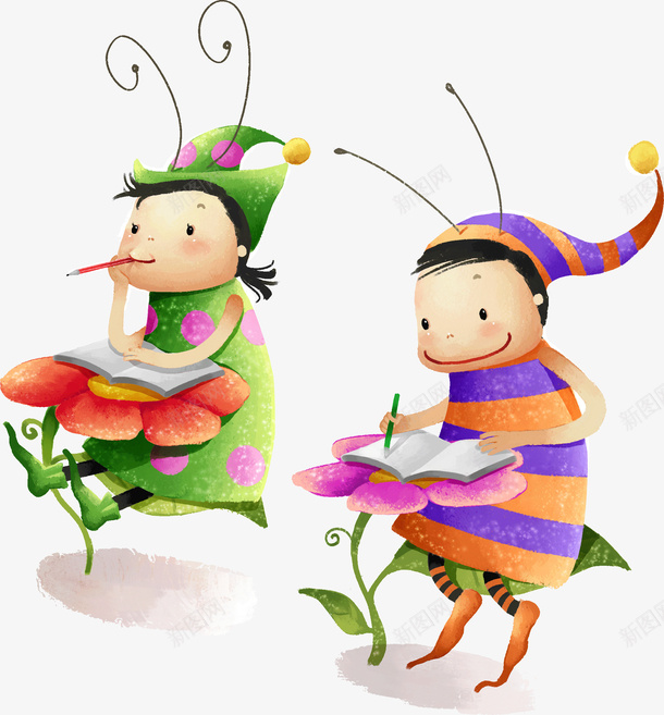 同桌的你png免抠素材_88icon https://88icon.com 卡通 同桌 学生