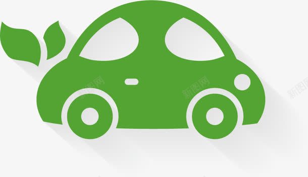 轮廓的汽车生态环境保护图标图标