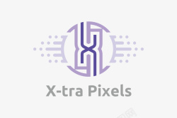 紫色的字母X浅紫色小清新字母logo矢量图图标高清图片