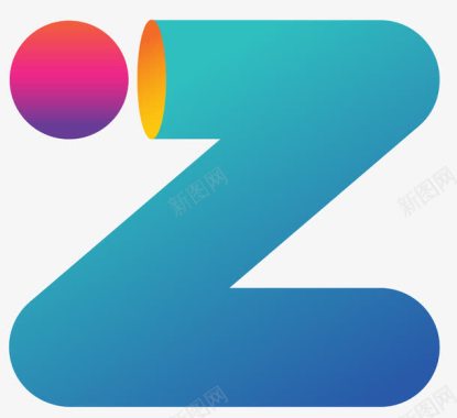 字母Z创意设计Z型彩色logo商标图标图标