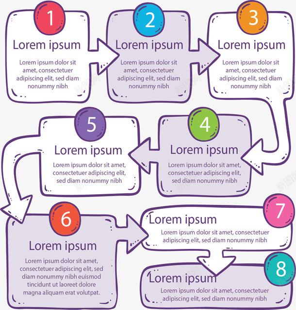 箭头气泡流程图表png免抠素材_88icon https://88icon.com 信息图表 定制流程 气泡图表 流程 流程图 矢量png 箭头气泡