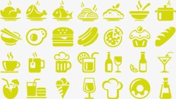 郊游辅助图案食物元素图标高清图片