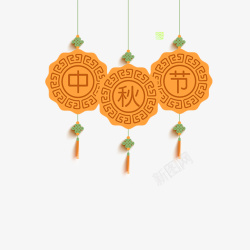 手绘中华传统节日灯笼元素素材