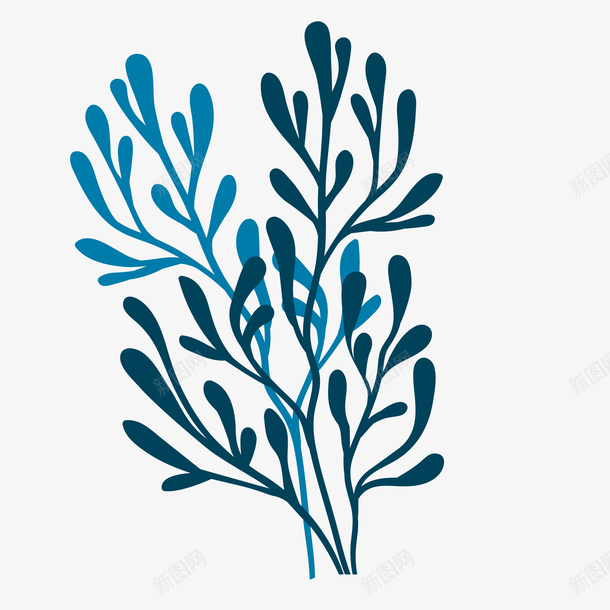 卡通蓝色树叶海底世界珊瑚免矢量图eps免抠素材_88icon https://88icon.com 免抠图PNG 卡通 树枝 海底世界 海藻 深色 珊瑚 矢量卡通蓝色树叶海底世界珊瑚免抠图PNG免费下载 矢量图 藻类卡通