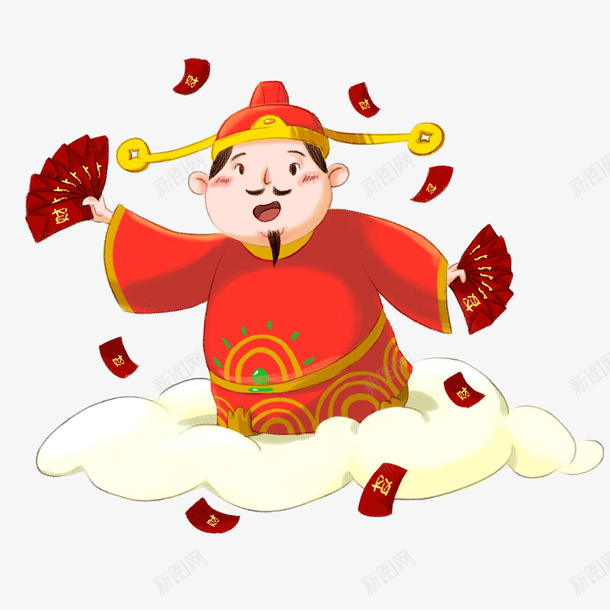 正在撒红包的卡通小财神png免抠素材_88icon https://88icon.com 2019 2023 2024 农历新年 初一到初八 初五 卡通小财神 发红包 大年初五 接财神 撒红包 新年 猪年 红包 财神 财神到 迎财神