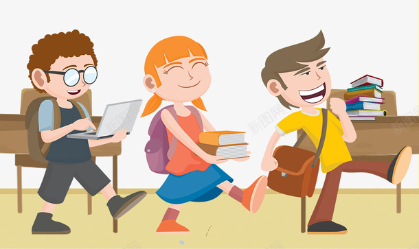 小朋友一起去上学psd免抠素材_88icon https://88icon.com 一起去上课 上学啦 上课插图 学习 学校 学生 开学 开学啦 开学季 新学期 活泼的生命