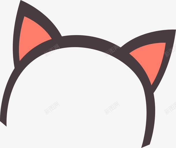 简约可爱猫耳发箍png免抠素材_88icon https://88icon.com 卡通 发箍 可爱 猫耳发夹 矢量图案 装饰图案