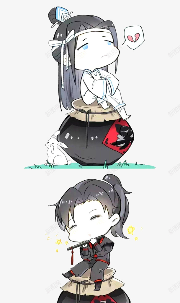 卡通坐酒坛子上小男孩png免抠素材_88icon https://88icon.com 卡通 古风酒坛 坐酒坛子上 小兔子 小男孩 正太