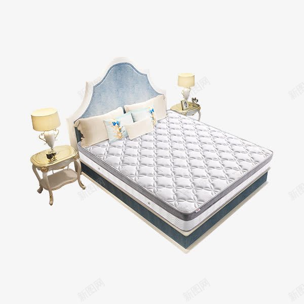 欧式风格床垫海报png免抠素材_88icon https://88icon.com 乳胶床垫 欧式装修风格 经典厚床垫 蓝色风格家具