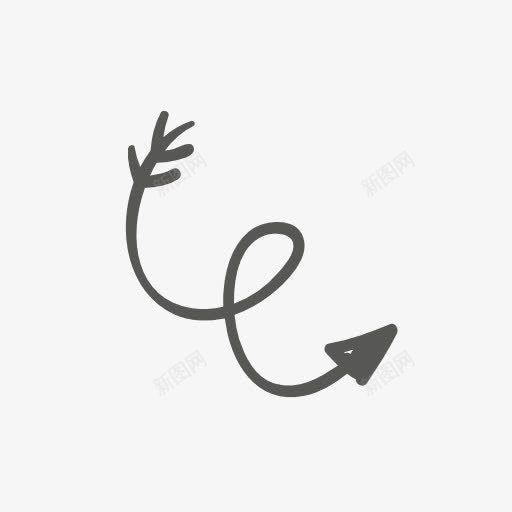 墨迹弓箭指向箭头png免抠素材_88icon https://88icon.com 墨迹 弓箭 指向 箭头