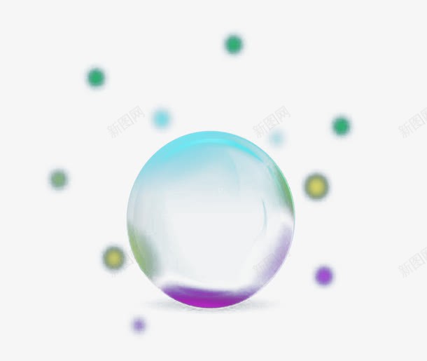 彩色气泡透明png免抠素材_88icon https://88icon.com 圆 气泡 气球 水泡 立体 透明