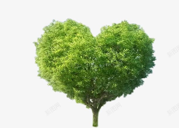 心形绿色大树植树节元素png免抠素材_88icon https://88icon.com 心形大树 树木保护插图 植树节 植树节元素 绿色树木