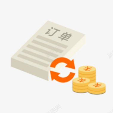 简约店铺首页卡通订单图标图标