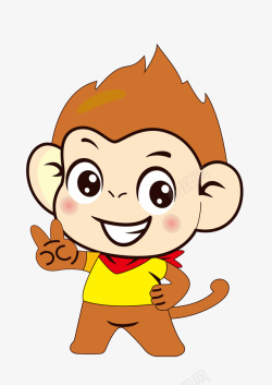 卡通比耶的小猴子素材