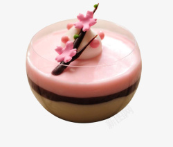公主风王冠粉色小清新下午茶樱花小蛋糕高清图片