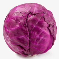圆白菜一颗紫甘蓝高清图片