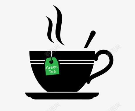 茶壶装饰素材绿茶ICON文件图标图标