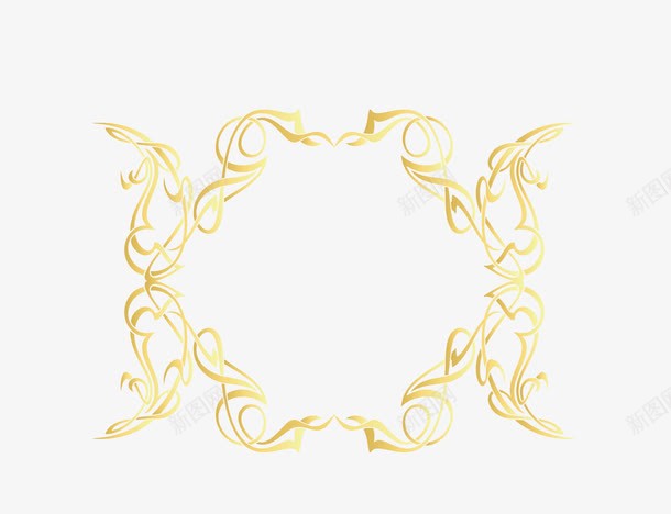 欧式花纹多边形线框png免抠素材_88icon https://88icon.com 卡通细线框 欧式边框 细线框 细线框png 质感细线框 金属细线框 金色渐变细线框