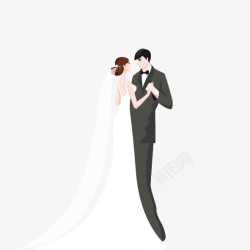 婚纱女人卡通婚礼人物高清图片