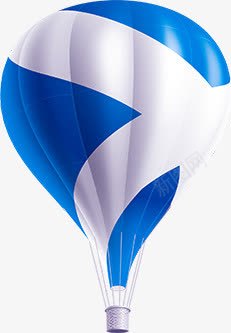 蓝白条纹热气球夏日气球png免抠素材_88icon https://88icon.com 夏日 条纹 气球 热气球