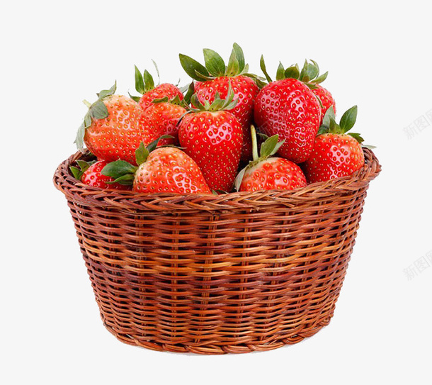 一篮草莓png免抠素材_88icon https://88icon.com 一篮草莓 实物 新鲜草莓 有机 水果 篮子 草莓糖葫芦