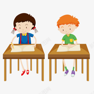 实木桌子PNG课堂孩子图标图标