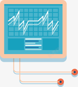 医院用的医疗体检仪器矢量图素材