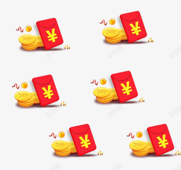 新年红包png免抠素材_88icon https://88icon.com 300像素图 PS图免抠 大图免抠 手绘 新年红包 高清免抠