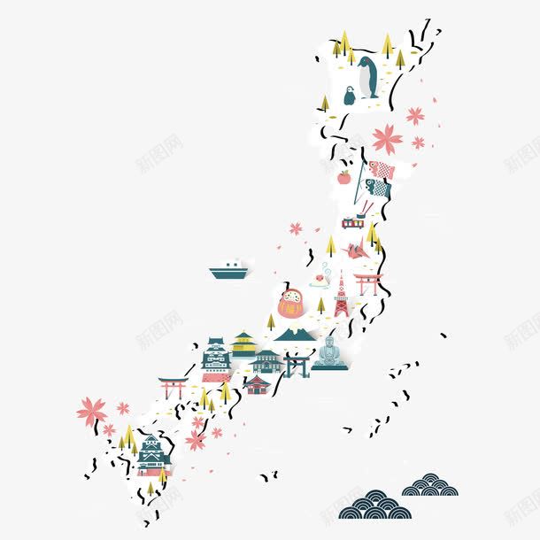 粉色日式海报png免抠素材_88icon https://88icon.com 和风 日式 日式风格 日本 日本风 海报 素材