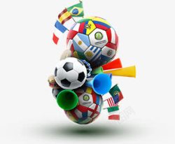 欧洲杯世界杯卡通公告足球素材