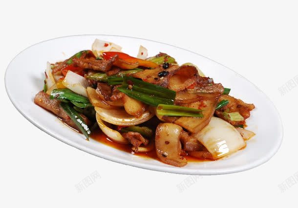 洋葱炒回锅肉png免抠素材_88icon https://88icon.com 回锅肉 地方菜 美食 美食图片 餐饮素材