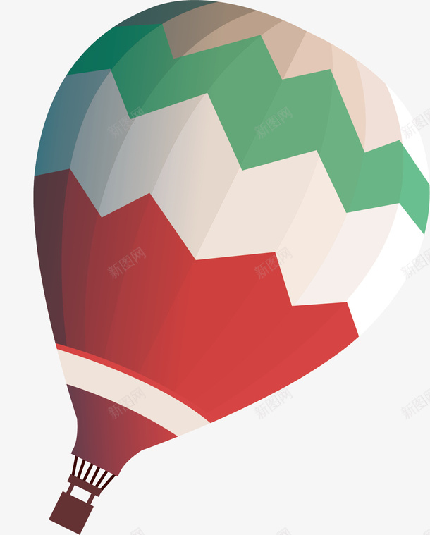 彩色的热气球矢量图ai免抠素材_88icon https://88icon.com 土耳其 塑料 热气球 矢量图 空气 空气球 红色 绿色 飞行