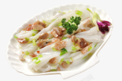 美味传统小吃青菜瘦肉肠粉素材