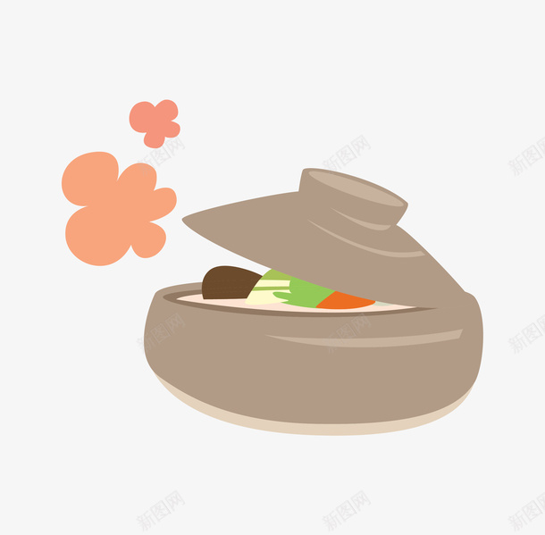 砂锅里的汤手绘图png免抠素材_88icon https://88icon.com 手绘图 汤类 炖锅 砂锅 美味的 美食 蔬菜汤