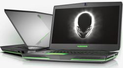 外星人电脑绿色炫酷处星人高清图片