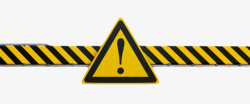 黄黑警示带限制高度三角形黄色警告牌实物高清图片