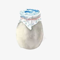 酸奶手绘画片素材
