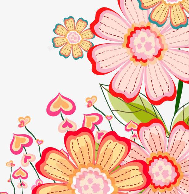 抽象花朵png免抠素材_88icon https://88icon.com AI 卡通 手绘 抽象 线条 花卉 花朵 花边 藤蔓 鲜花