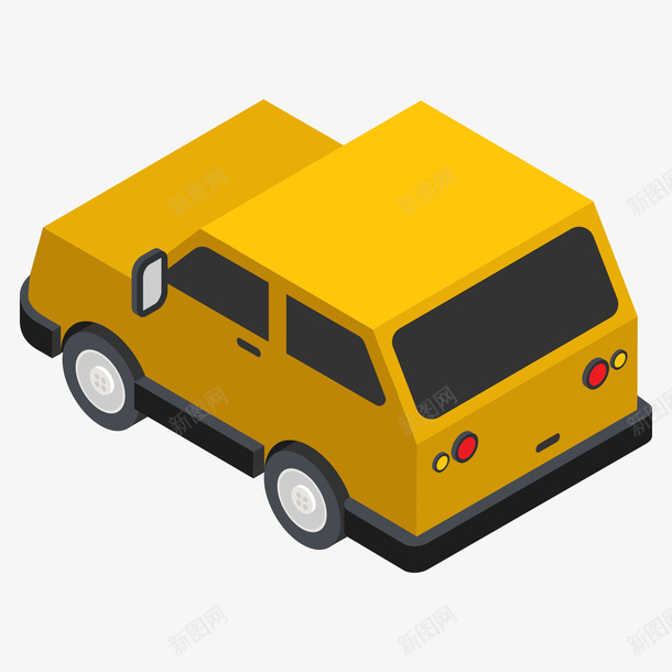 卡通手绘黄色的小汽车png免抠素材_88icon https://88icon.com 3D卡通立体小汽车 创意 动漫动画 手绘 简约 黄色