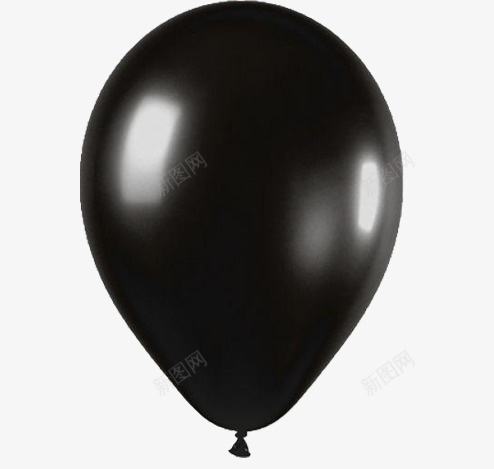 一个黑色气球png免抠素材_88icon https://88icon.com 一个气球 实物 气球 黑色气球
