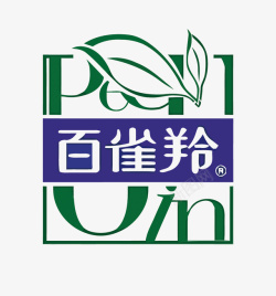 国货护肤品百雀羚美妆品牌LOGO图标高清图片