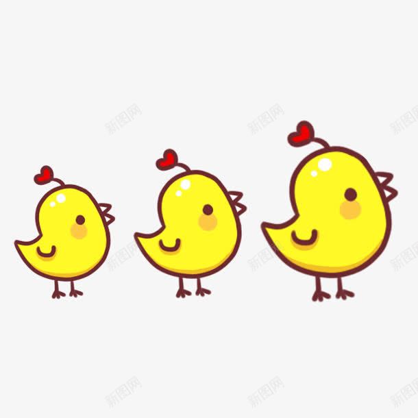 黄色卡通小鸡造型png免抠素材_88icon https://88icon.com 卡通 小鸡 造型 黄色