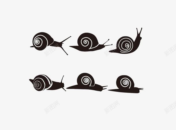 蜗牛剪影png免抠素材_88icon https://88icon.com 动物 卡通 蜗牛 蜗牛的房子 黑色