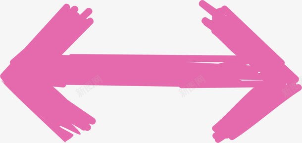 火箭头粉色涂鸦箭头图标图标