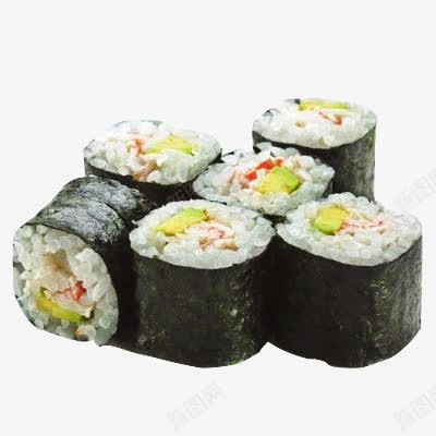 六件寿司小卷png免抠素材_88icon https://88icon.com 寿司 小卷 紫菜 食物 饭