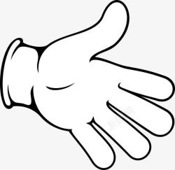 手型五环黑色展开的手高清图片