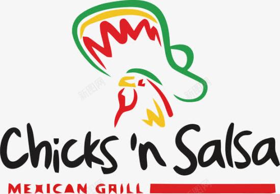 高端背景创意鸡肉厨房logo图标图标