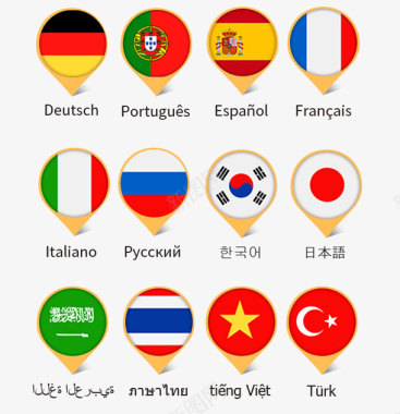 编码语言阿里巴巴国际站多语言图标图标